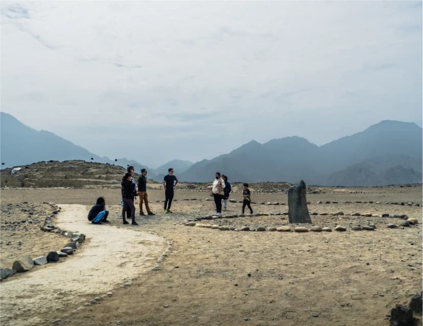 Scenic coastal views during Caral tour from Lima